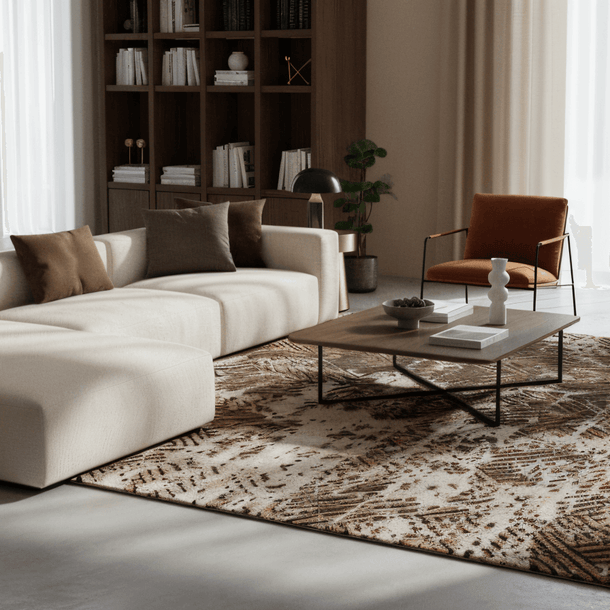 B E Z I E R luxury handmade rug by Cherom in New Zealand wool, contemporary design.