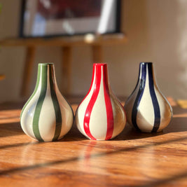 Stripes & Stems - Piccolo Flower Vase Trio