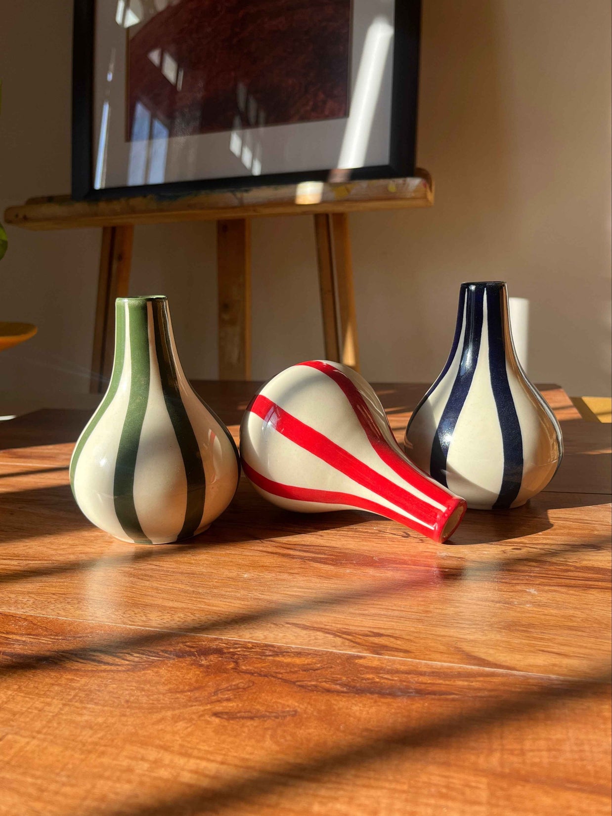 Stripes & Stems - Piccolo Flower Vase Trio