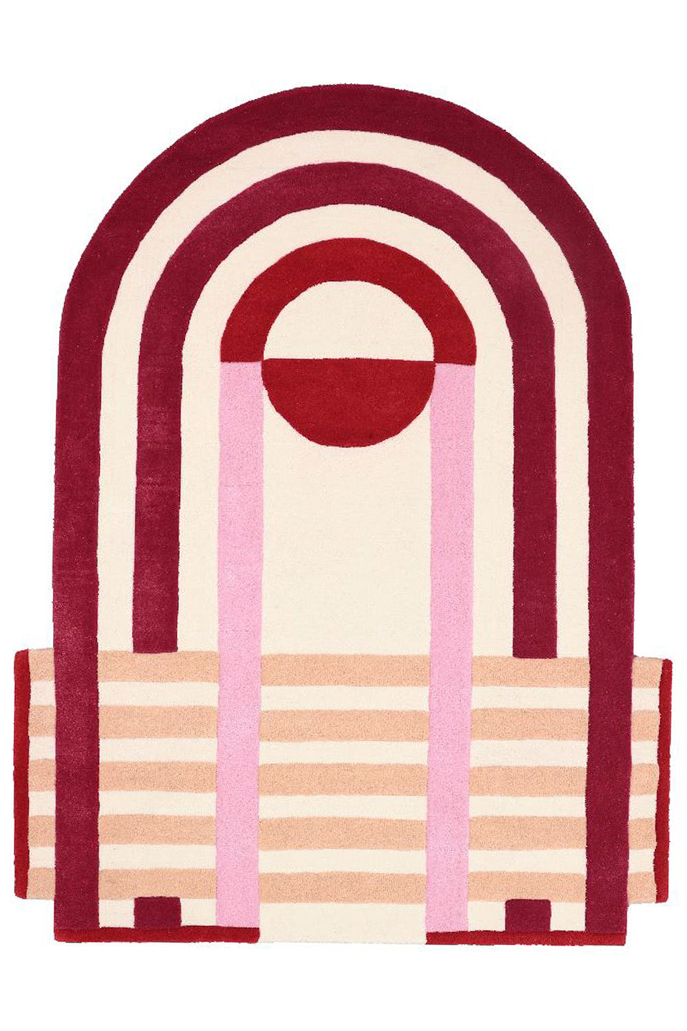 Strada Multicolour Wool 4.1x6.6 feet Irregular Rug - I MEAN DESIGN