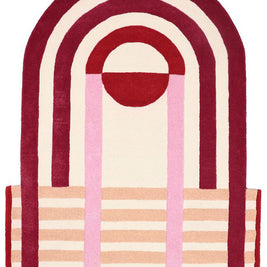 Strada Multicolour Wool 4.1x6.6 feet Irregular Rug - I MEAN DESIGN