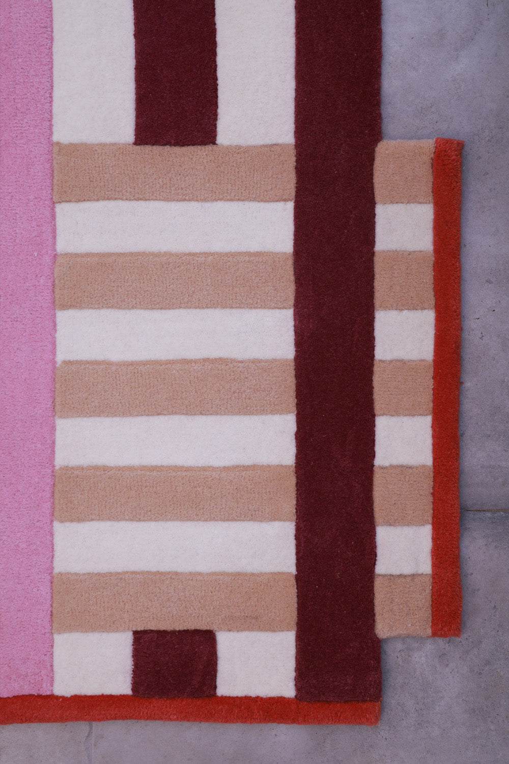 Strada Multicolour Wool 4.1x6.6 feet Irregular Rug - I MEAN DESIGN