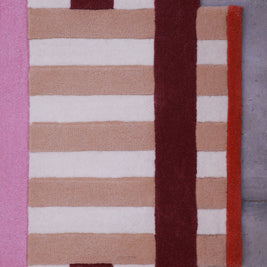 Strada Multicolour Wool 4.1x6.6 feet Irregular Rug - I MEAN DESIGN