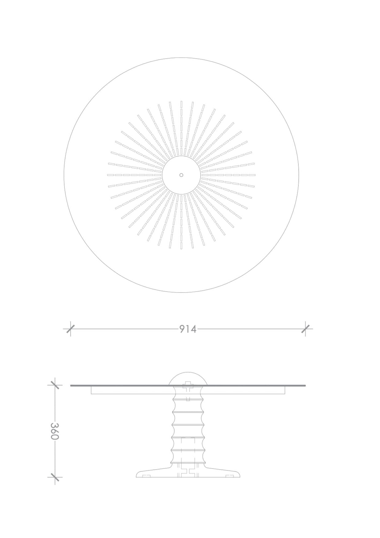 Sunrise Centre Table