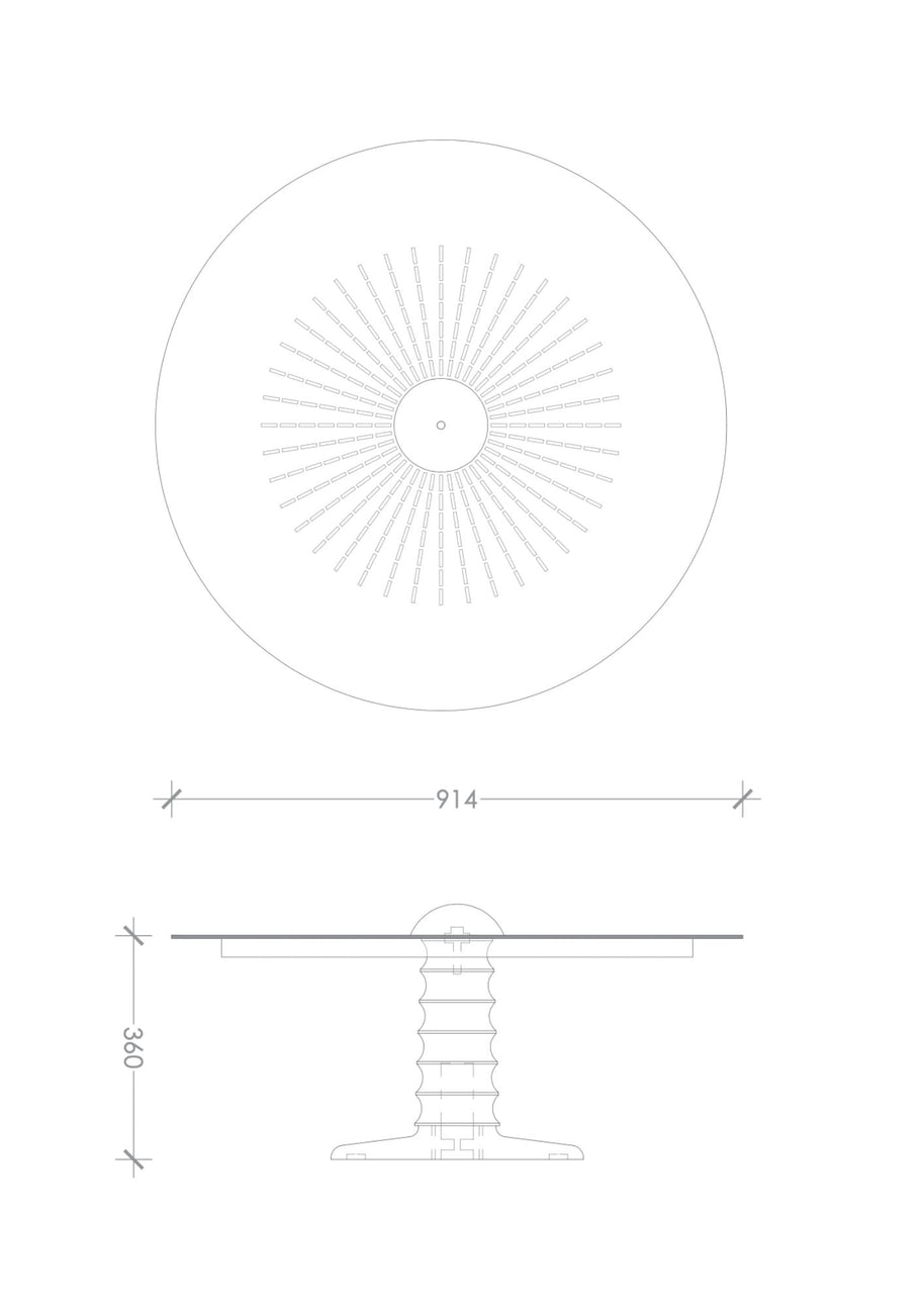 Sunrise Centre Table