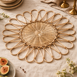 Sunwoven Rattan Placemat