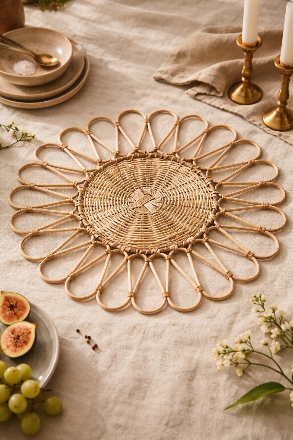 Sunwoven Rattan Placemat
