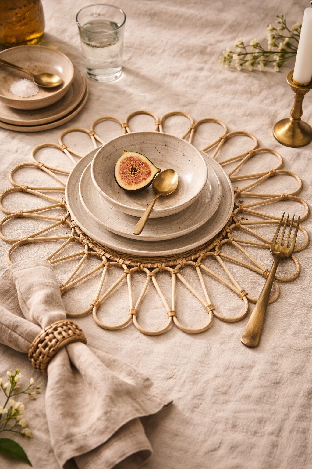 Sunwoven Rattan Placemat