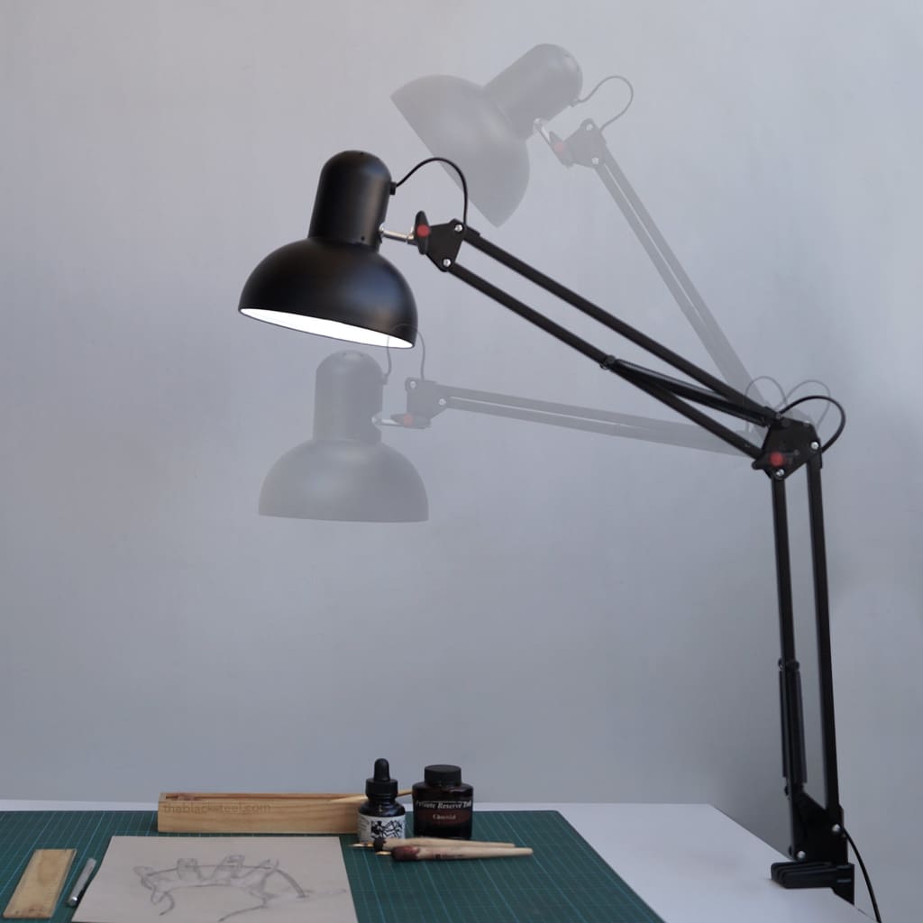 Swing Arm Desk Clamp-On-Lamp 30