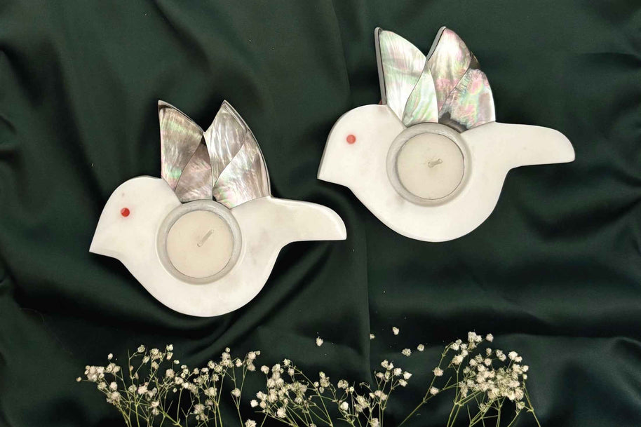 Bird Tea Light - Set of 2