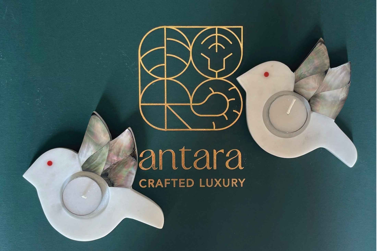 Bird Tea Light - Set of 2