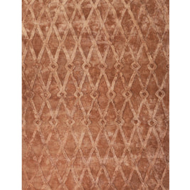 Teera Brown Bamboo Silk 5x8 feet Rectangle Rug - I MEAN DESIGN