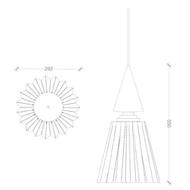 Timber Cone pendant Light