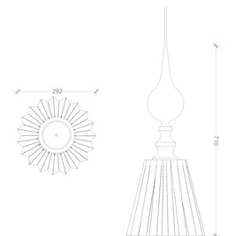 Timber Drop pendant Light