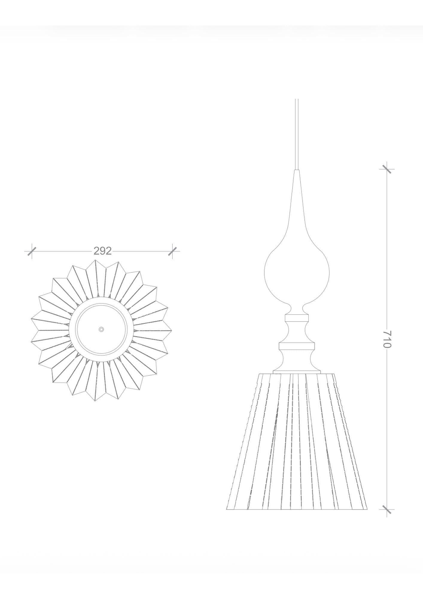 Timber Drop pendant Light