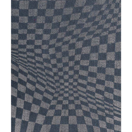 Checkered Illusion Blue Sisal 6x9 feet Rectangle Rug - I MEAN DESIGN