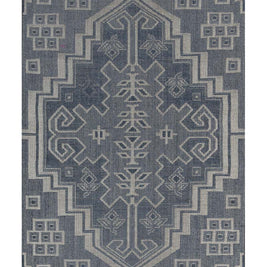 Modern Tribal Blue Sisal 6x9 feet Rectangle Rug - I MEAN DESIGN