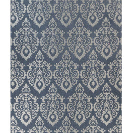 Phulkari Blue Sisal 8x10 feet Rectangle Rug - I MEAN DESIGN