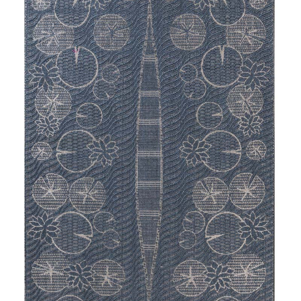 Utsavam Blue Sisal 6x9 feet Rectangle Rug - I MEAN DESIGN