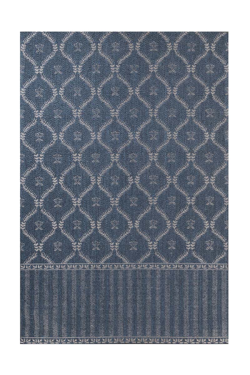 Zarnishan Indigo Blue Sisal 6x9 feet Rectangle Rug - I MEAN DESIGN