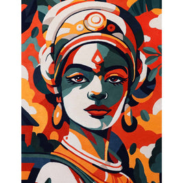 Vibrant Kerala Multicolour NZ Wool 5x8 feet Rectangle Rug - I MEAN DESIGN