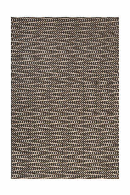 Arrowflow Black natural Jute 5x8 feet Rectangle Rug