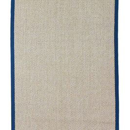 Panama Blue Weft Blended white Sisal 5x8 feet Rectangle Rug - I MEAN DESIGN