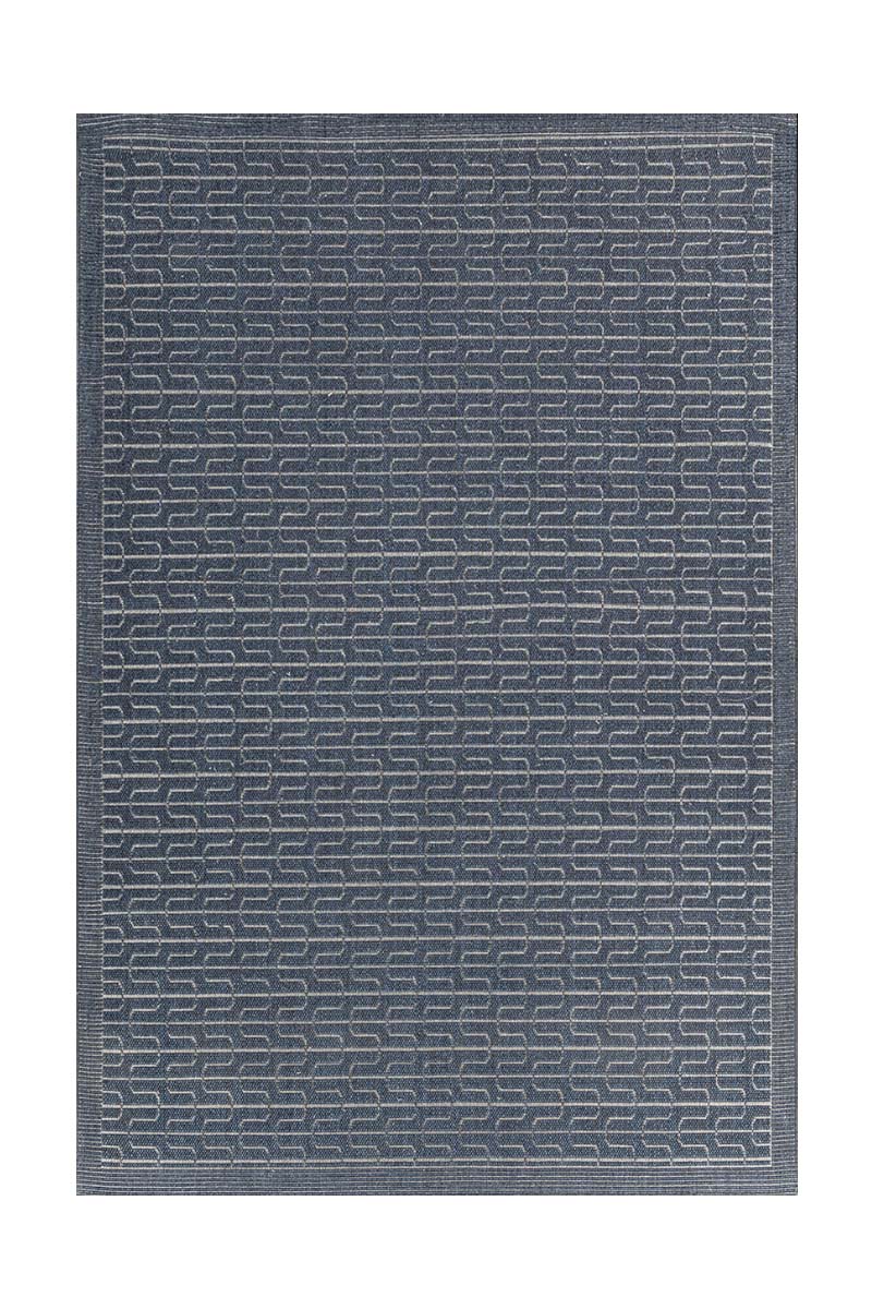Circuit Blue Sisal 6x9 feet Rectangle Rug - I MEAN DESIGN