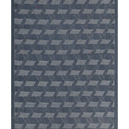 Tracks Blue Sisal 6x9 feet Rectangle Rug - I MEAN DESIGN