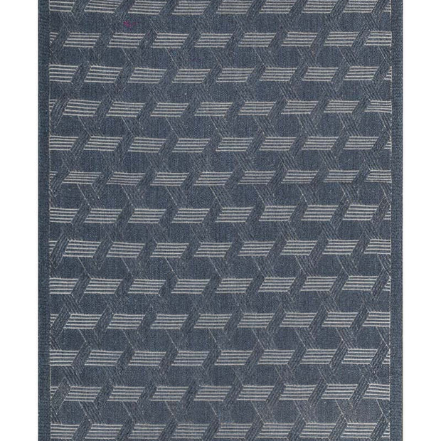 Tracks Blue Sisal 6x9 feet Rectangle Rug - I MEAN DESIGN