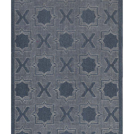 Diamond X Blue Sisal 8x10 feet Rectangle Rug - I MEAN DESIGN