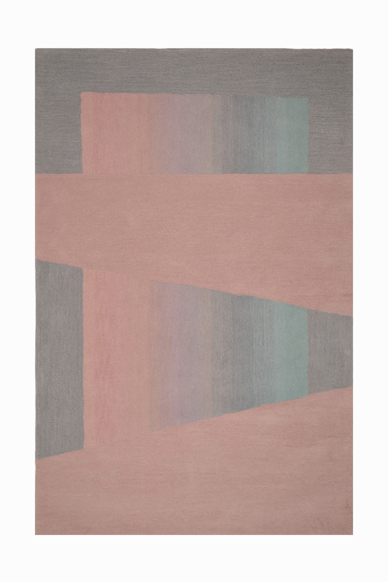 Beam Multicolour Wool 4x6 feet Rectangle Rug