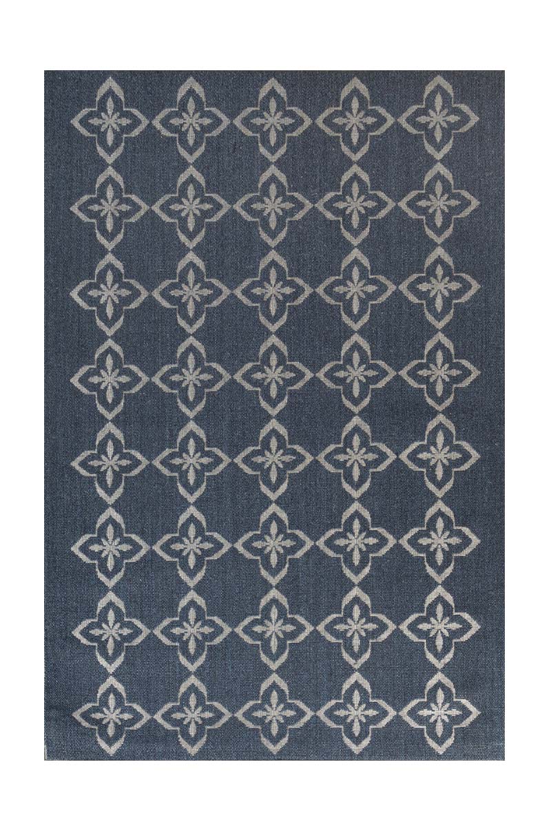 Clover Blue Sisal 6x9 feet Rectangle Rug - I MEAN DESIGN