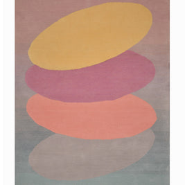 Stack Multicolour Wool 4x6 feet Rectangle Rug - I MEAN DESIGN