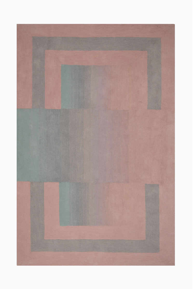 Horizon Multicolour Wool 4x6 feet Rectangle Rug - I MEAN DESIGN