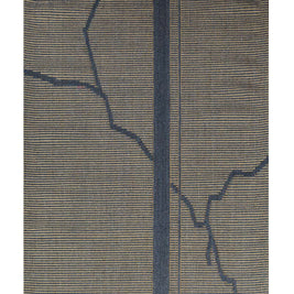 Fault Line Blue Sisal 5x8.5 feet Rectangle Rug - I MEAN DESIGN