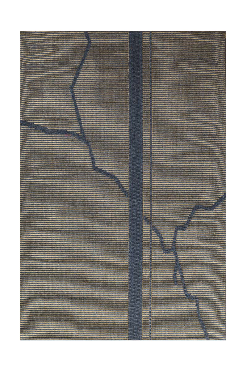 Fault Line Blue Sisal 5x8.5 feet Rectangle Rug - I MEAN DESIGN