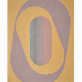 Eclipse Multicolour Wool 4x6 feet Rectangle Rug - I MEAN DESIGN