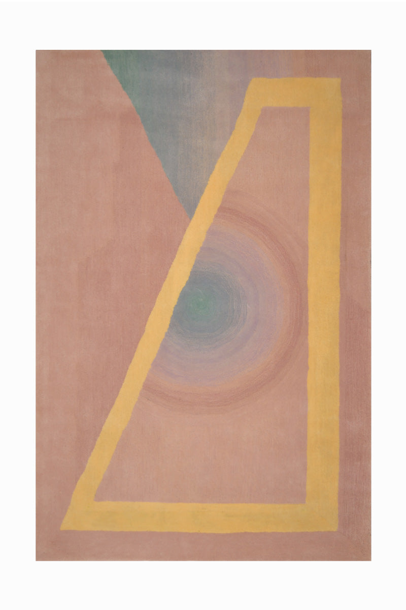 Gaze Multicolour Wool 4x6 feet Rectangle Rug - I MEAN DESIGN