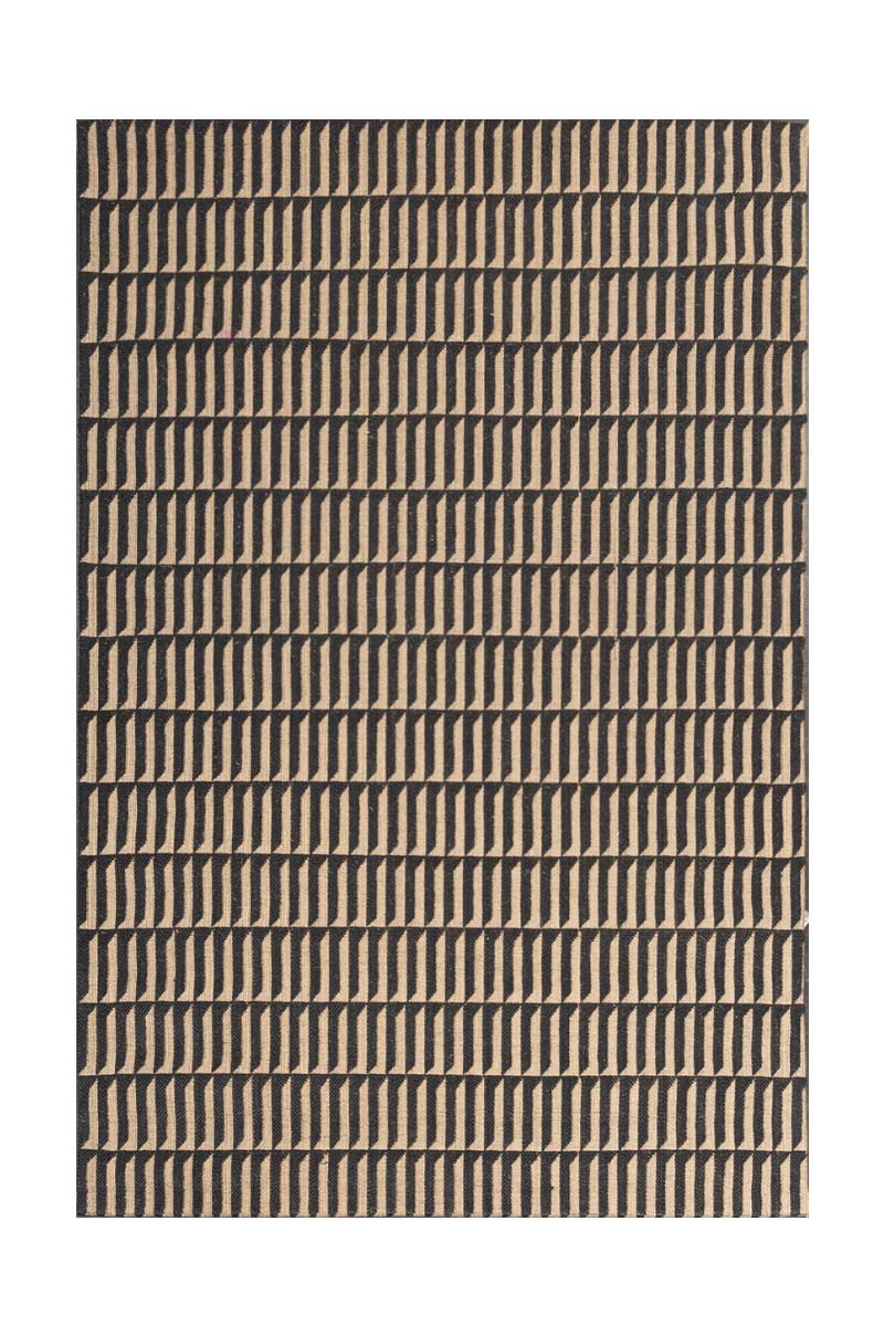 Zenith Black natural Jute 6x9 feet Rectangle Rug - I MEAN DESIGN