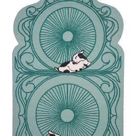 Synagogue Teal blue & Green Wool Bamboo Silk 5x8 feet Rectangle Rug - I MEAN DESIGN