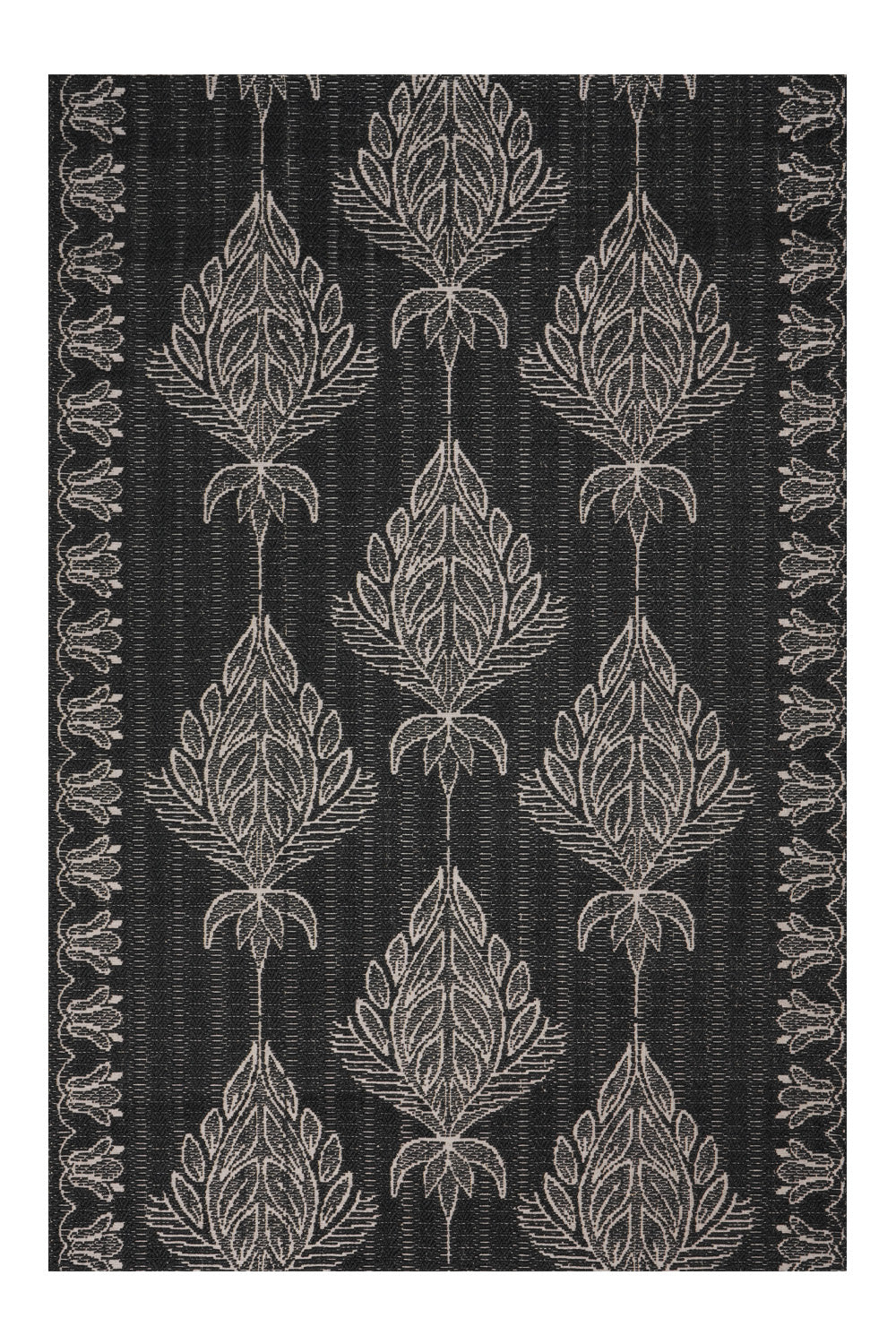 Tarkashi Black & Silver Sisal 6x9 feet Rectangle Rug - I MEAN DESIGN