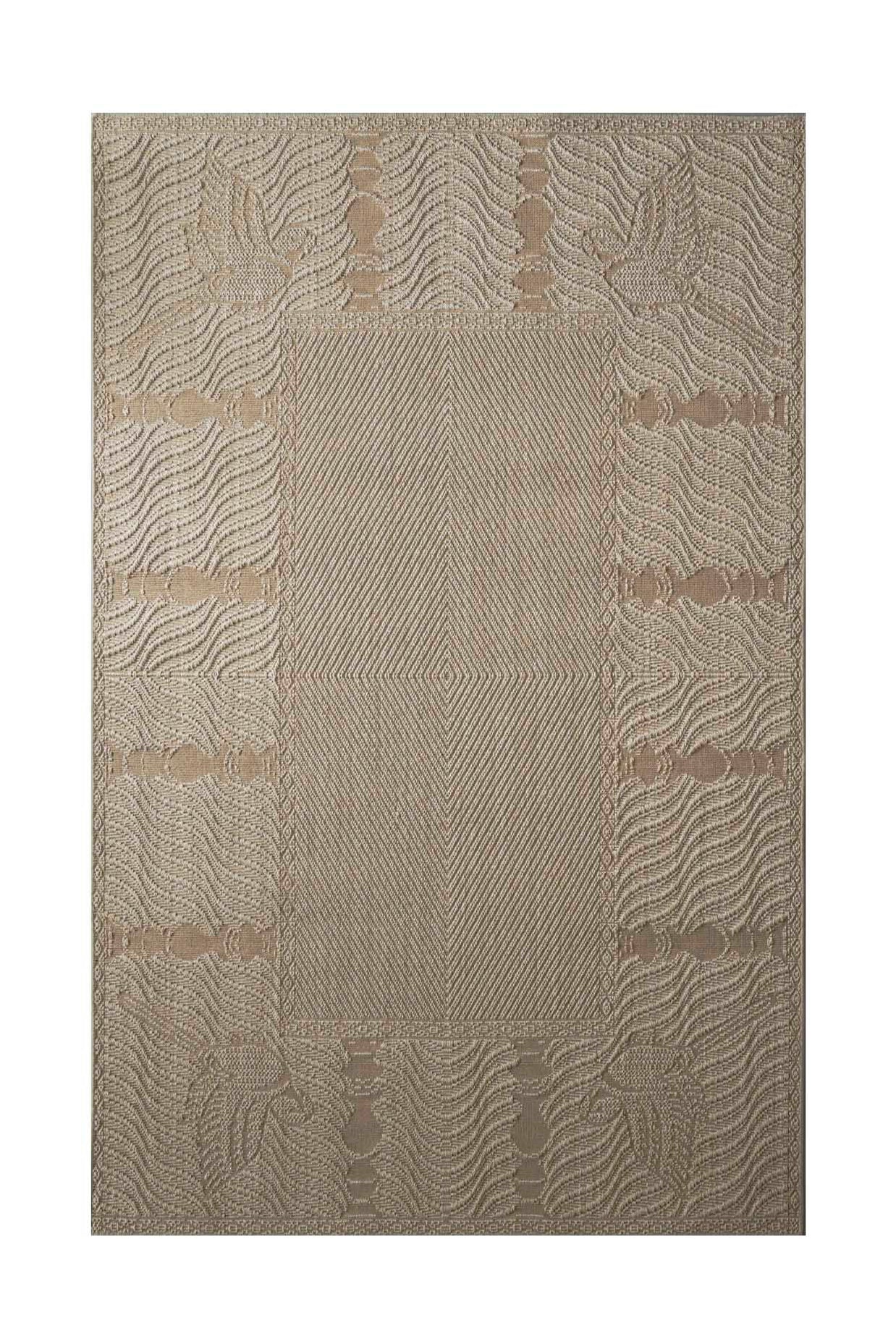 Nedumthoonu Beige Sisal 6x9 feet Rectangle Rug - I MEAN DESIGN