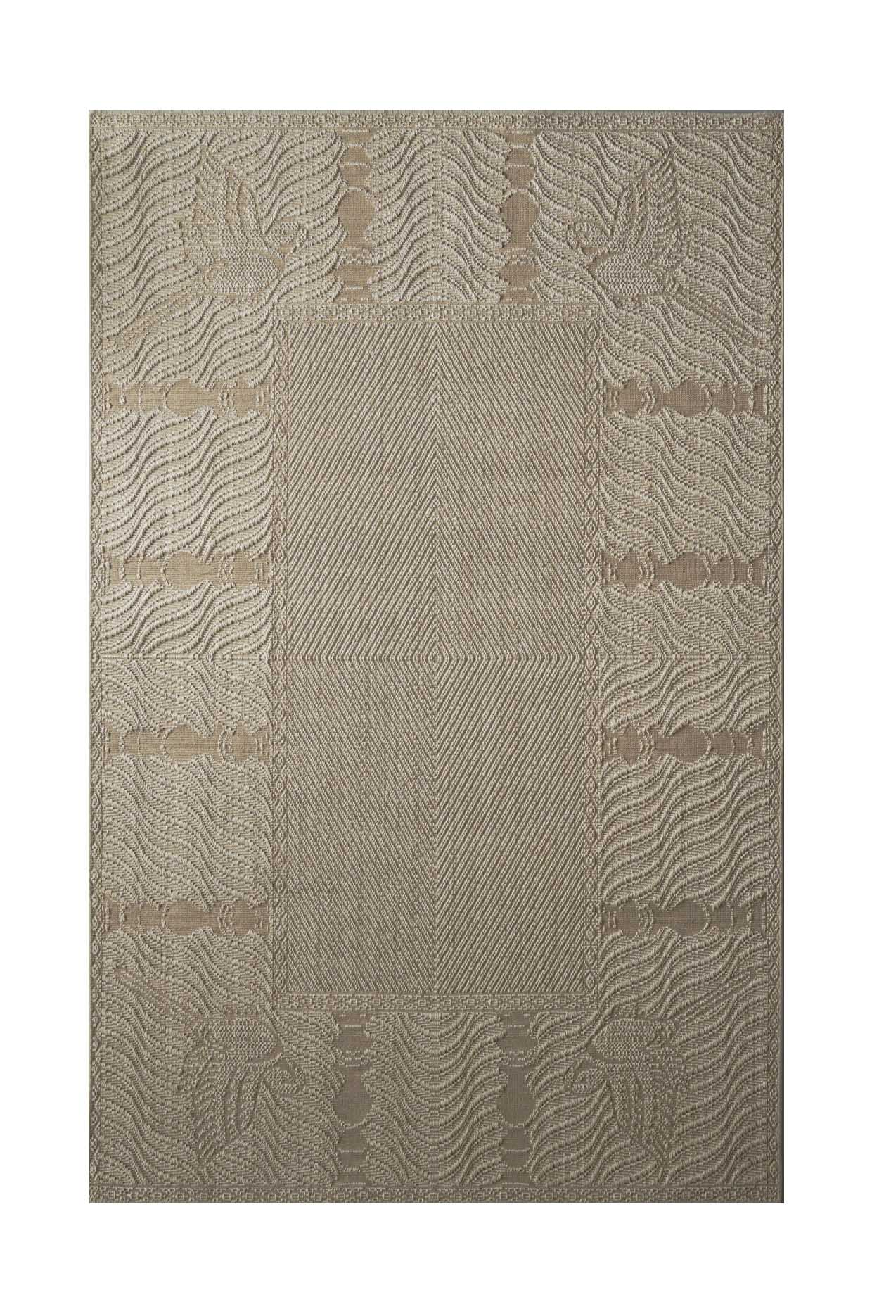 Nedumthoonu Beige Sisal 6x9 feet Rectangle Rug - I MEAN DESIGN