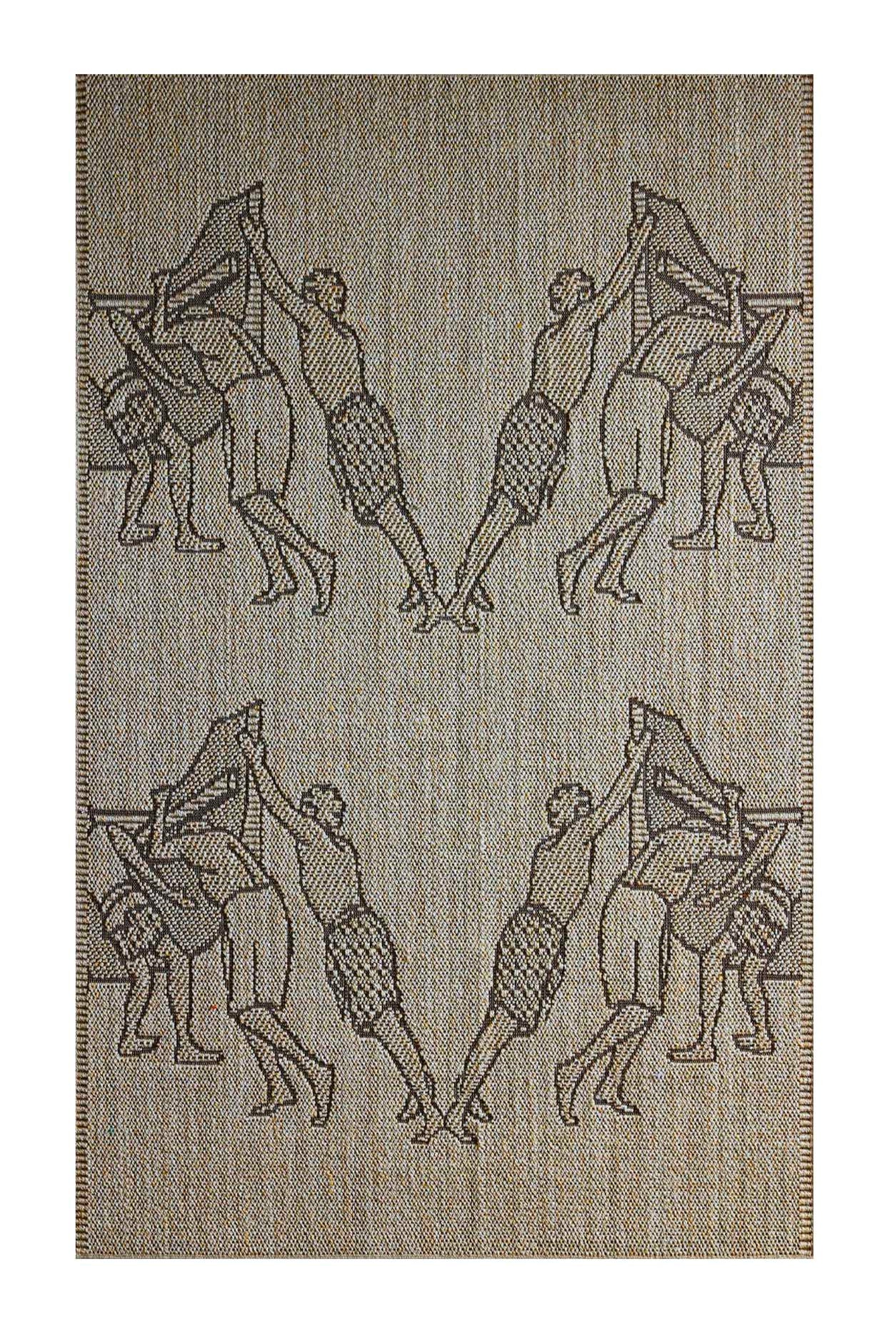 Oruma Beige Sisal 4x6 feet Rectangle Rug - I MEAN DESIGN