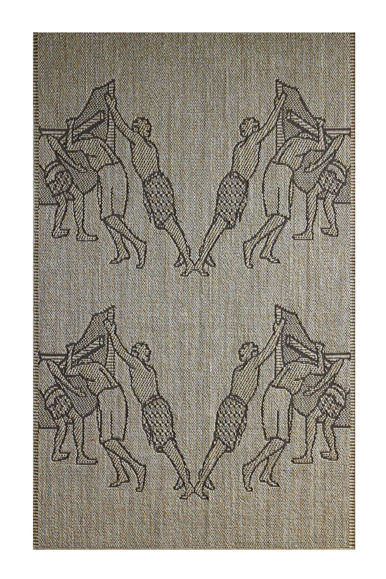 Oruma Beige Sisal 4x6 feet Rectangle Rug - I MEAN DESIGN