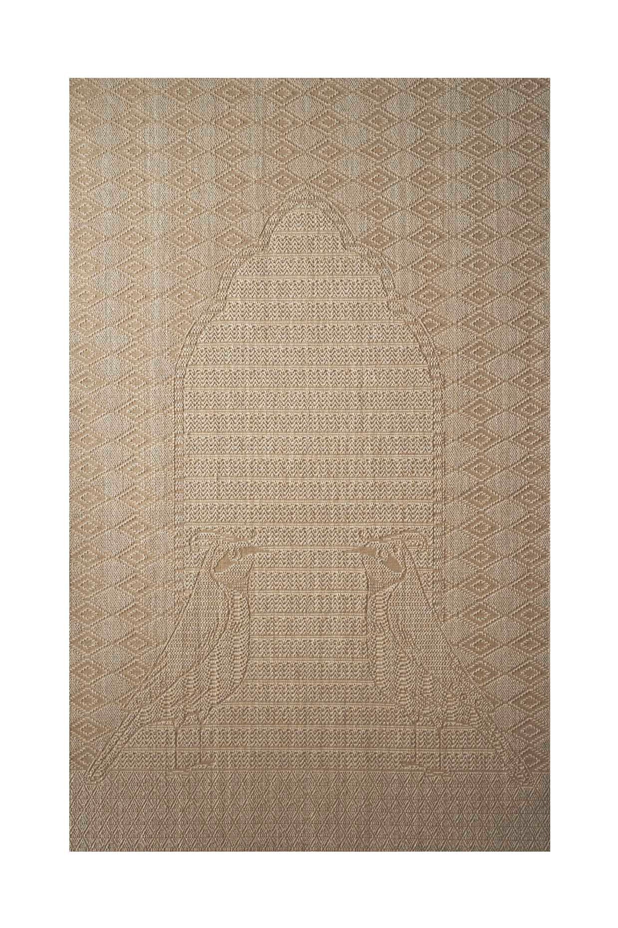 Kaavalkar Beige Sisal 6x9 feet Rectangle Rug - I MEAN DESIGN