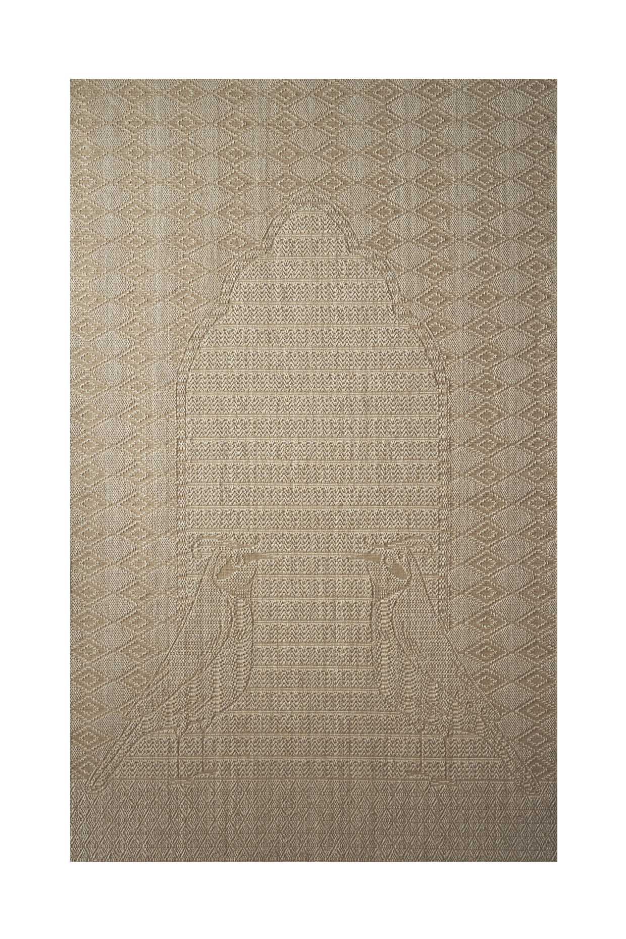 Kaavalkar Beige Sisal 6x9 feet Rectangle Rug - I MEAN DESIGN