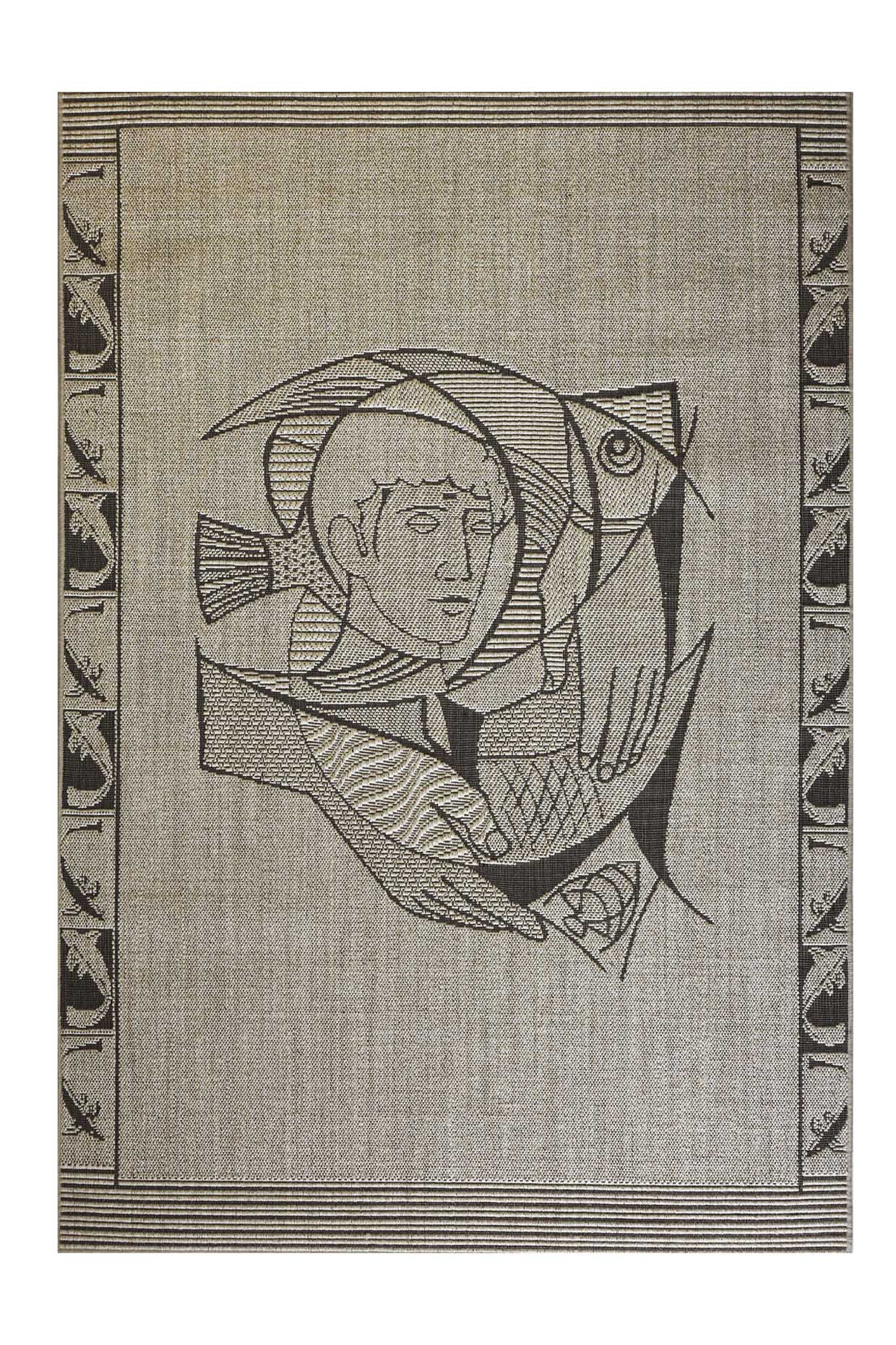 Arayan Beige Sisal 6x9 feet Rectangle Rug