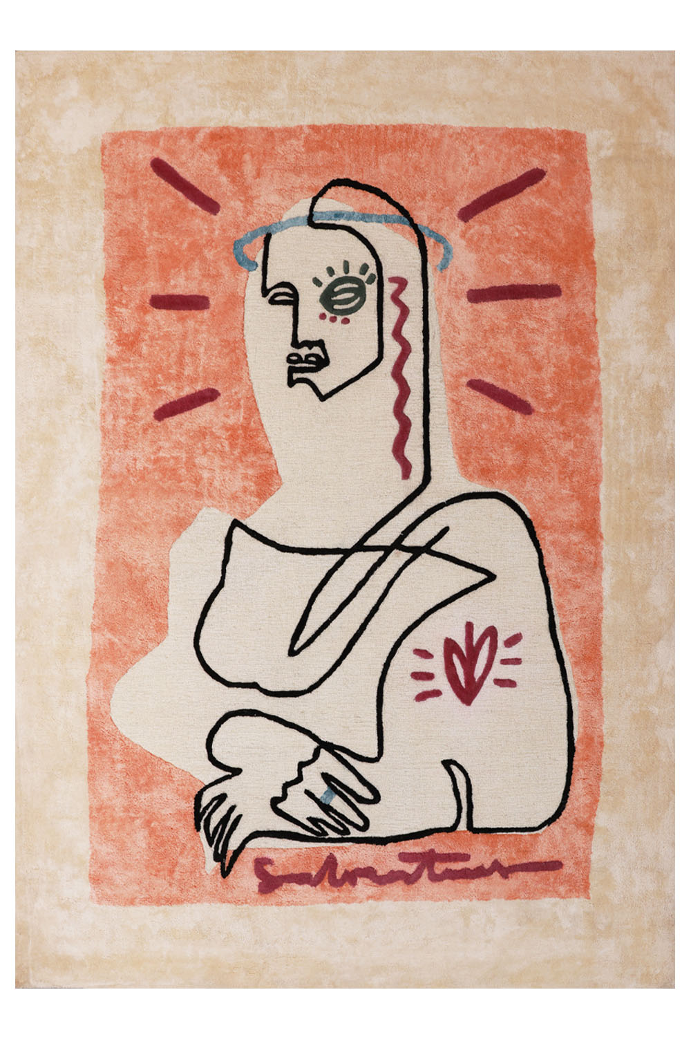 Mono Lisa Multicolour Wool Viscose 6x8 feet Rectangle Rug - I MEAN DESIGN